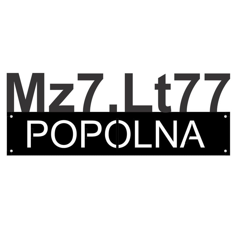 Numero Residencial Exterior Personalizado Popolna