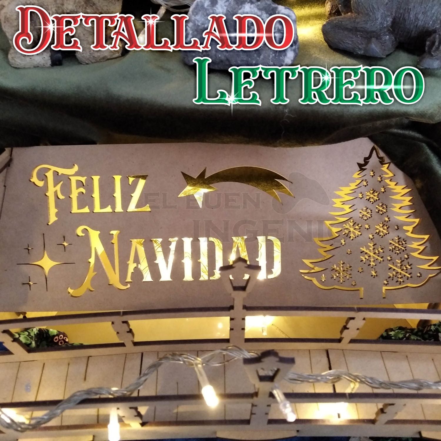 Base Nacimiento Tradicional Mexicano Navideño