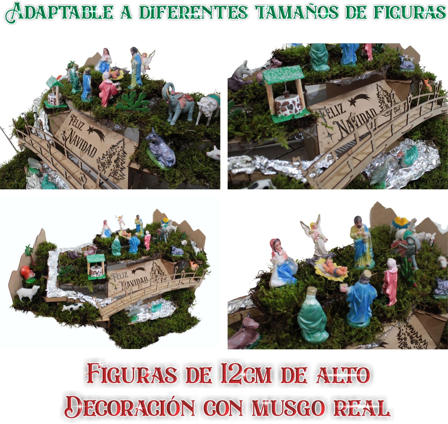 Base Nacimiento Tradicional Mexicano Navideño