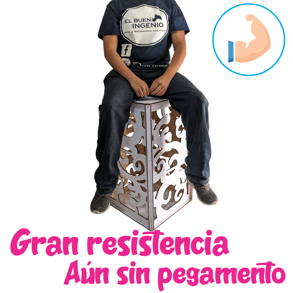 Cilindros Cuadrados Candy Bar Armables Para Mesas De Dulces 1 Cara Blancos Exhibidores