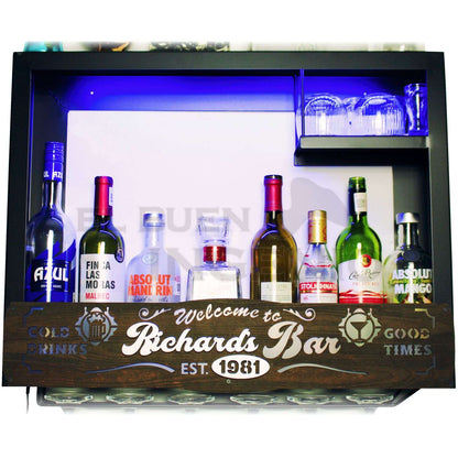 Bar Cava Cantina Moderna Leds Vinos Regalo Original Hombre Novio Personalizable