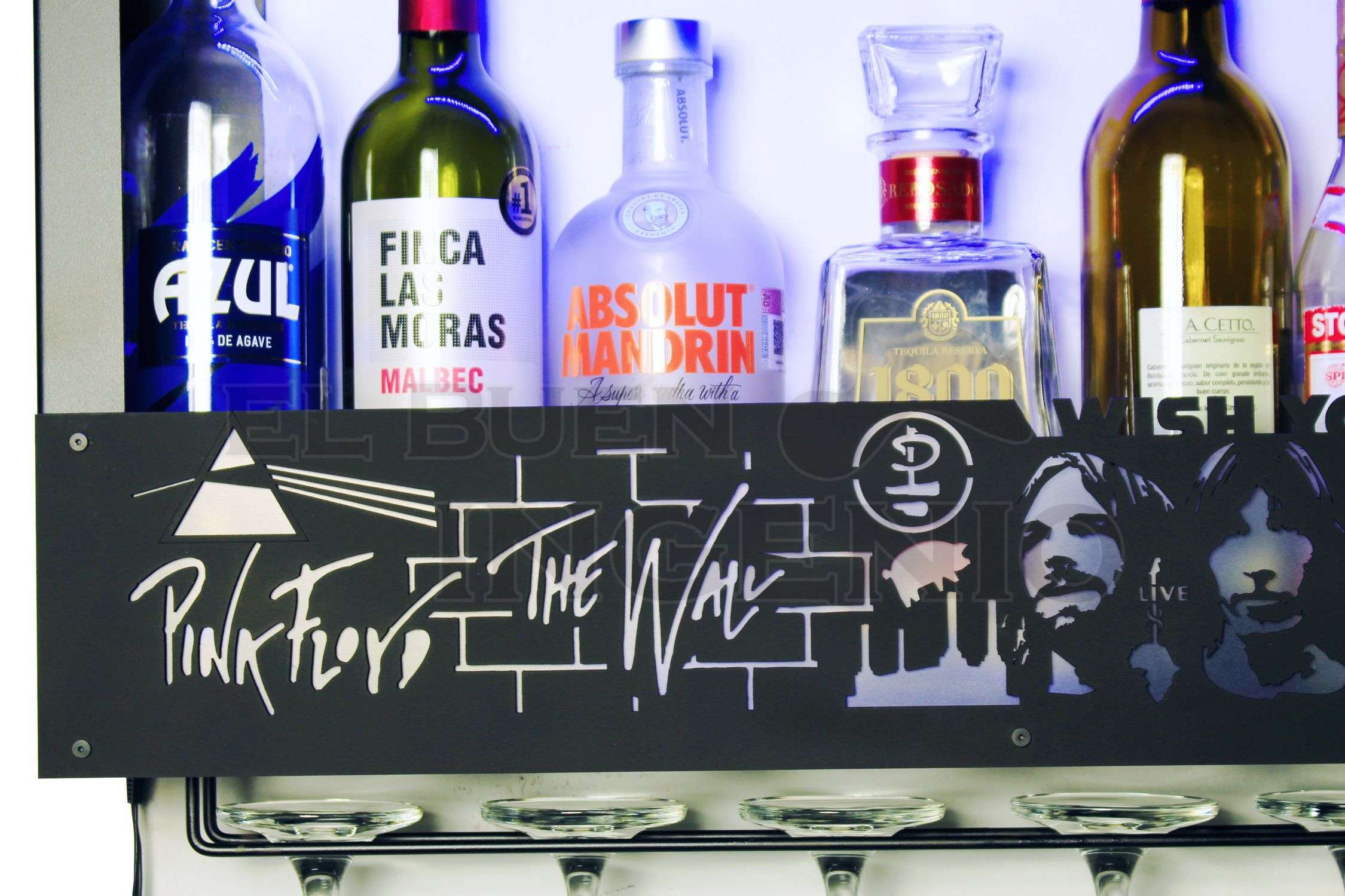 Bar Pink Floyd Cantina Cava Repisa Moderna Vino Roger Waters David Gilmour