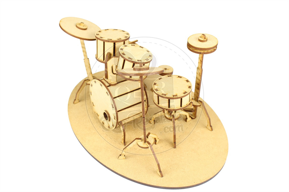 Mini Bateria Rompecabezas 3D Regalo Para Musicos