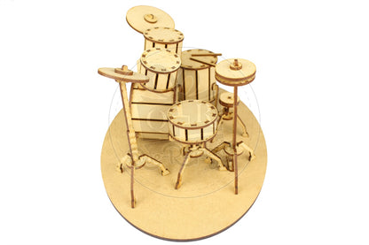 Mini Bateria Rompecabezas 3D Regalo Para Musicos