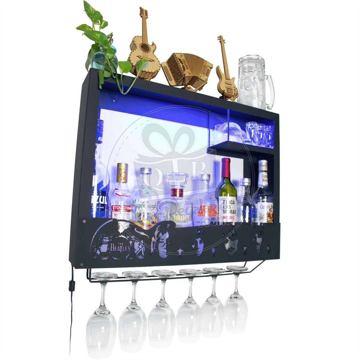 Cantina The Beatles cantinera moderna leds cava porta vinos regalo