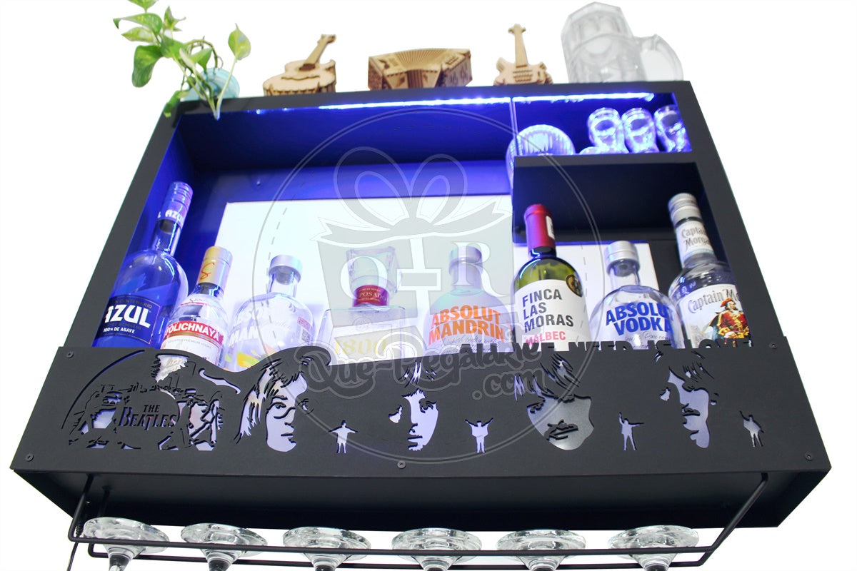 Cantina The Beatles cantinera moderna leds cava porta vinos regalo