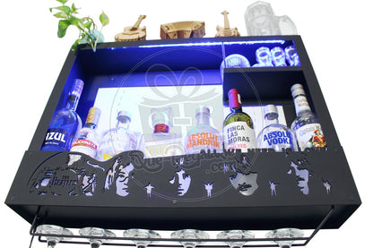 Cantina The Beatles cantinera moderna leds cava porta vinos regalo