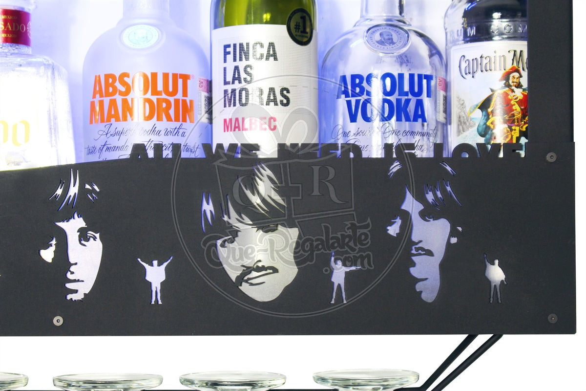 Cantina The Beatles cantinera moderna leds cava porta vinos regalo