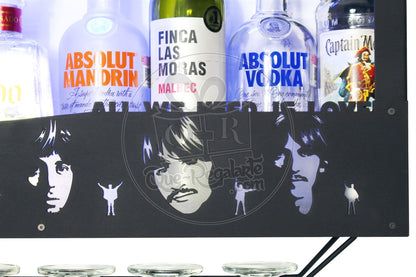 Cantina The Beatles cantinera moderna leds cava porta vinos regalo