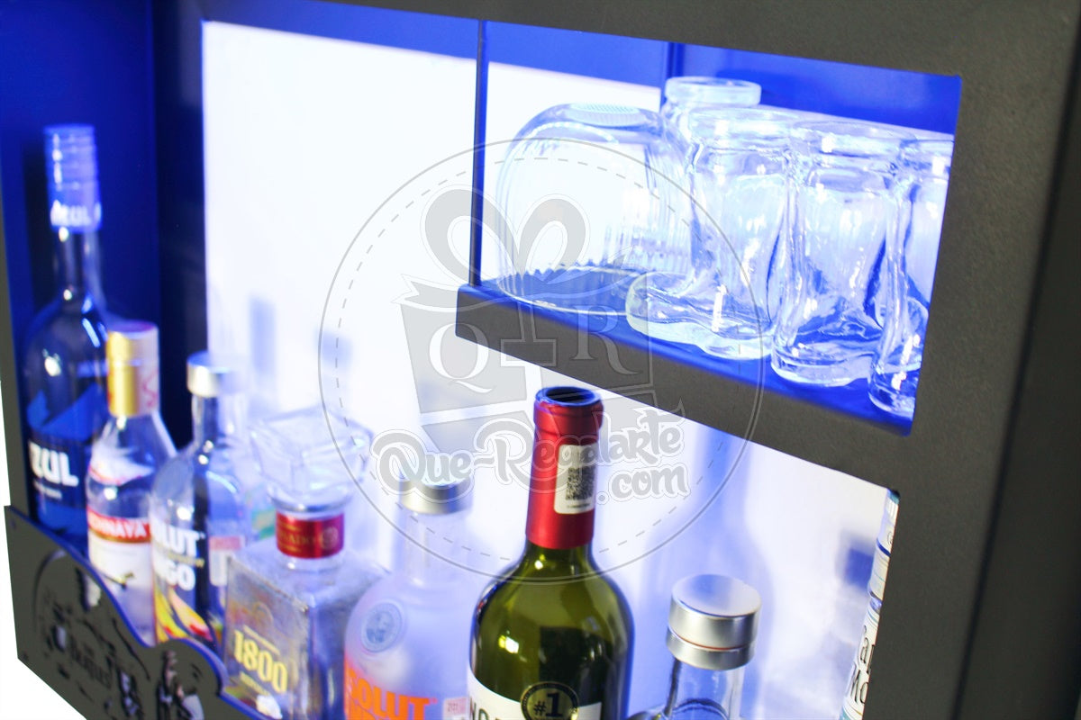 Cantina The Beatles cantinera moderna leds cava porta vinos regalo