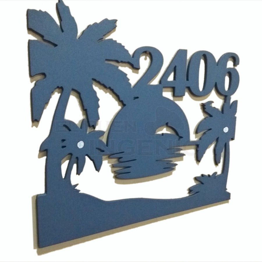 Numero Residencial Exterior Playa