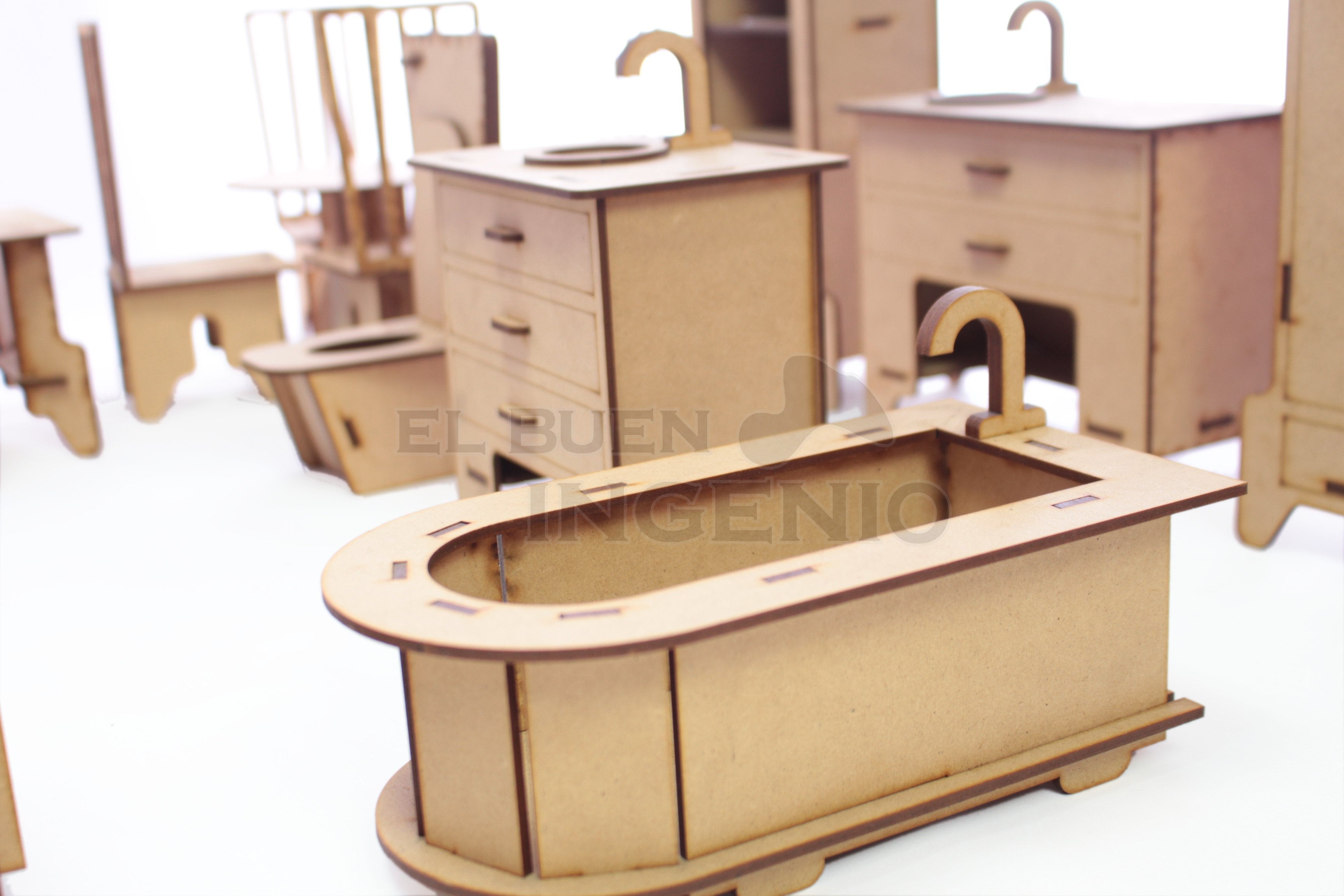 Set muebles para munecas barbies
