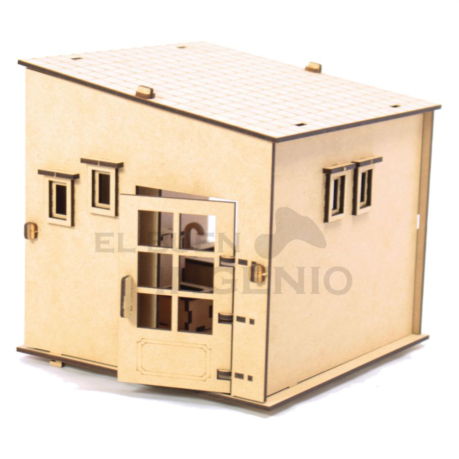 Set de baño para casas de muñecas de campo pequeñas