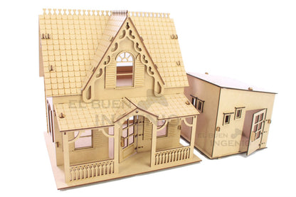Set de baño para casas de muñecas de campo pequeñas