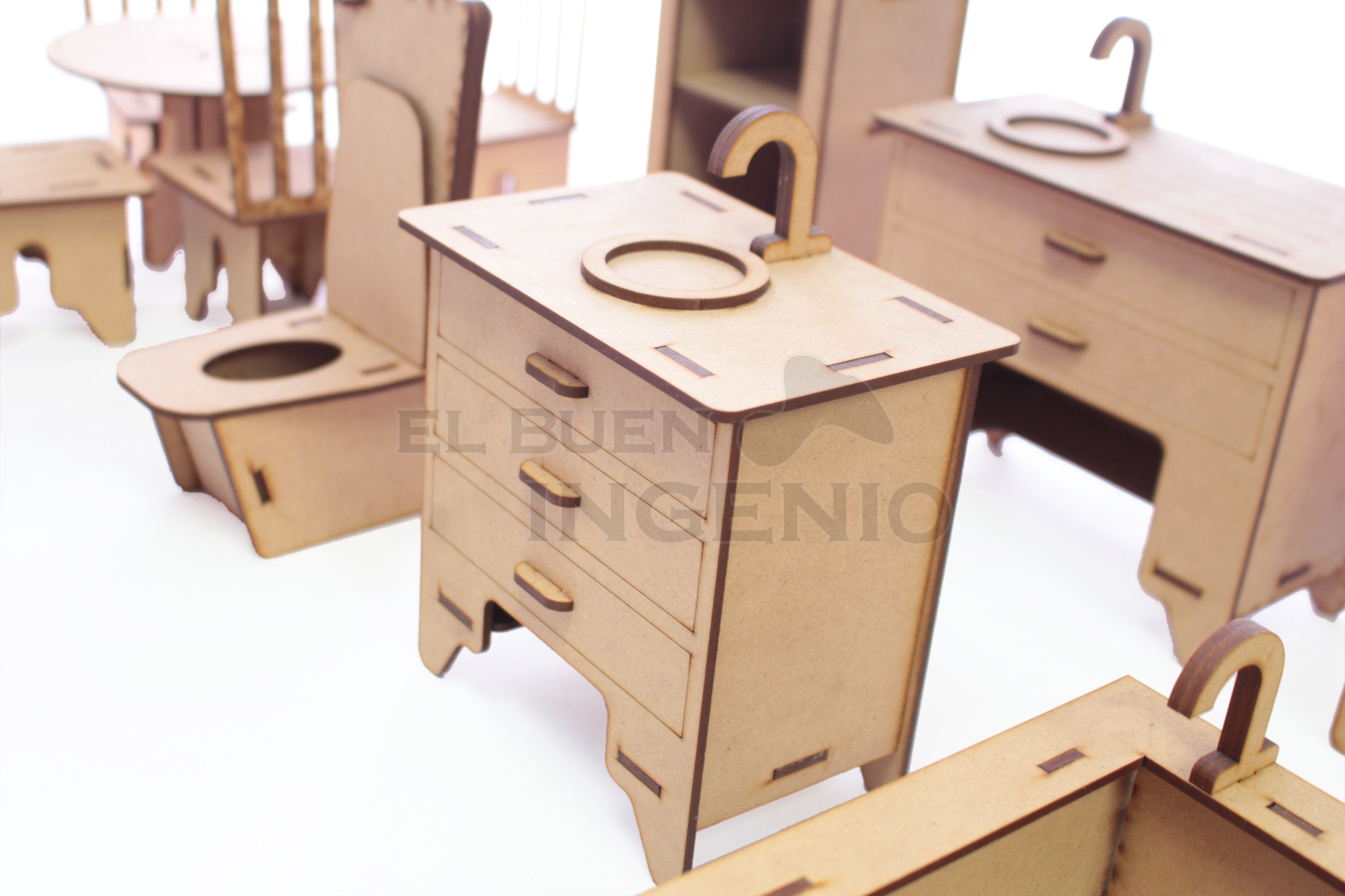 Set muebles para munecas barbies