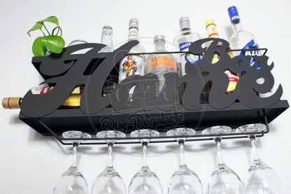 Mini Bar Cantina Moderna Repisa Vinos Regalo Novio Hombre Lc Chocolate