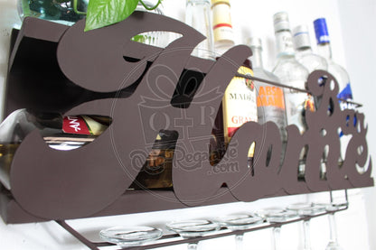Mini Bar Cantina Moderna Repisa Vinos Regalo Novio Hombre Lc Chocolate