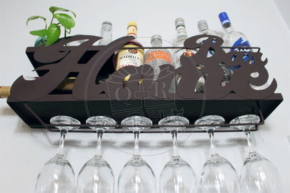 Mini Bar Cantina Moderna Repisa Vinos Regalo Novio Hombre Lc Chocolate