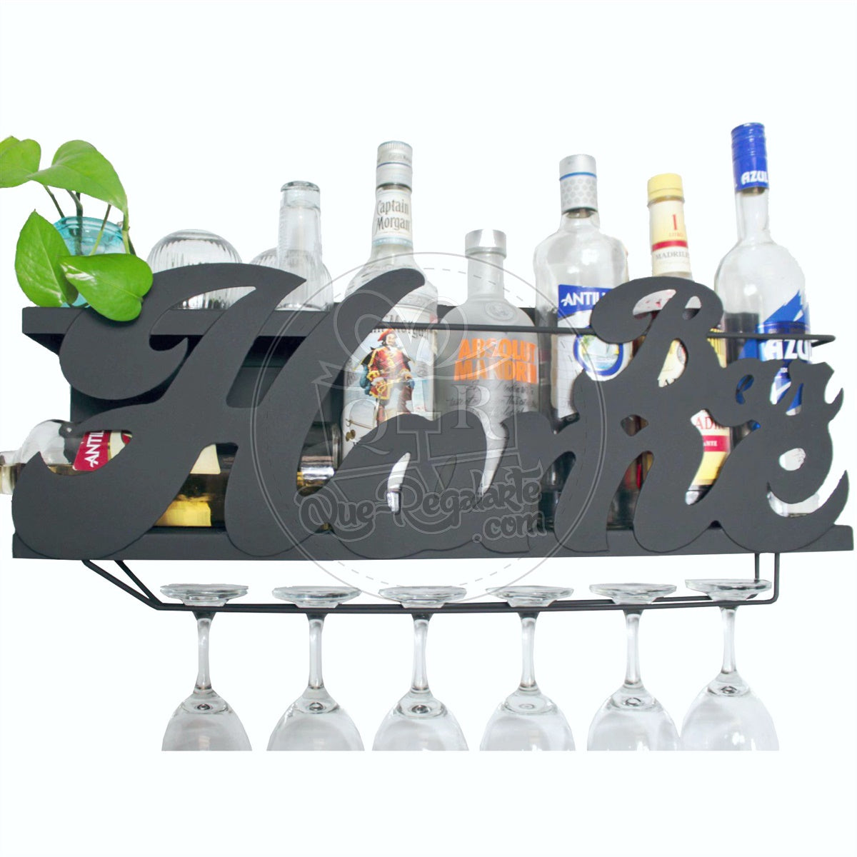 Mini Bar Cantina Moderna Repisa Vinos Regalo Novio Hombre Lc Chocolate