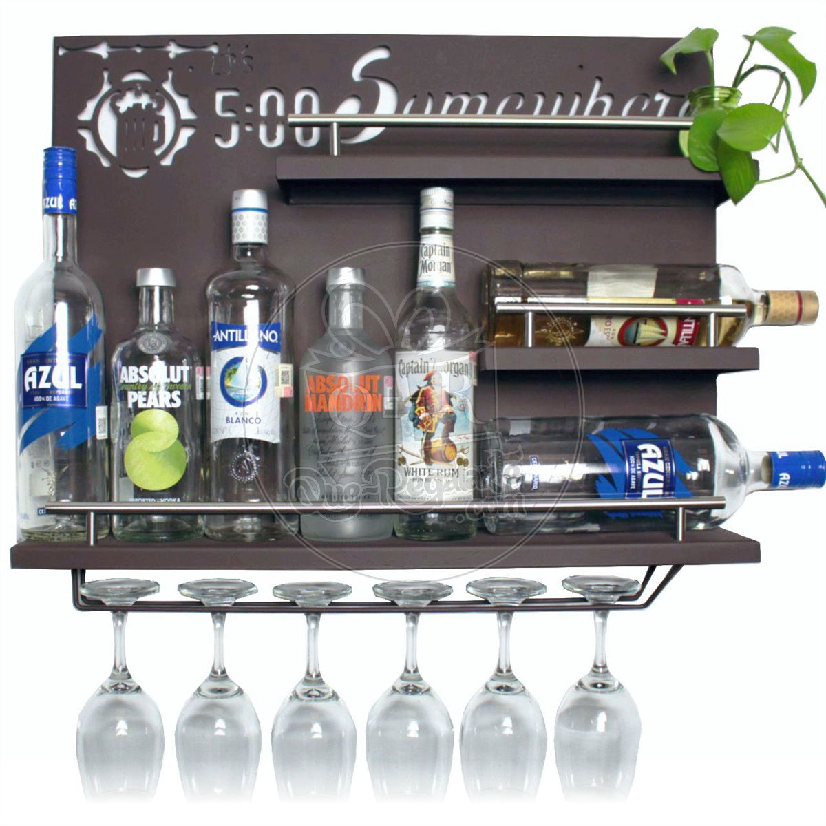 Bar Cantina Moderna Repisa Cantinera Cava De Vinos Metalica