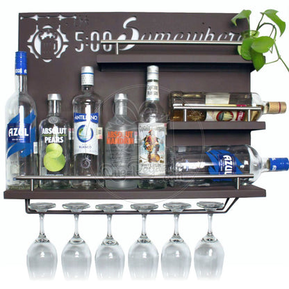 Bar Cantina Moderna Repisa Cantinera Cava De Vinos Metalica
