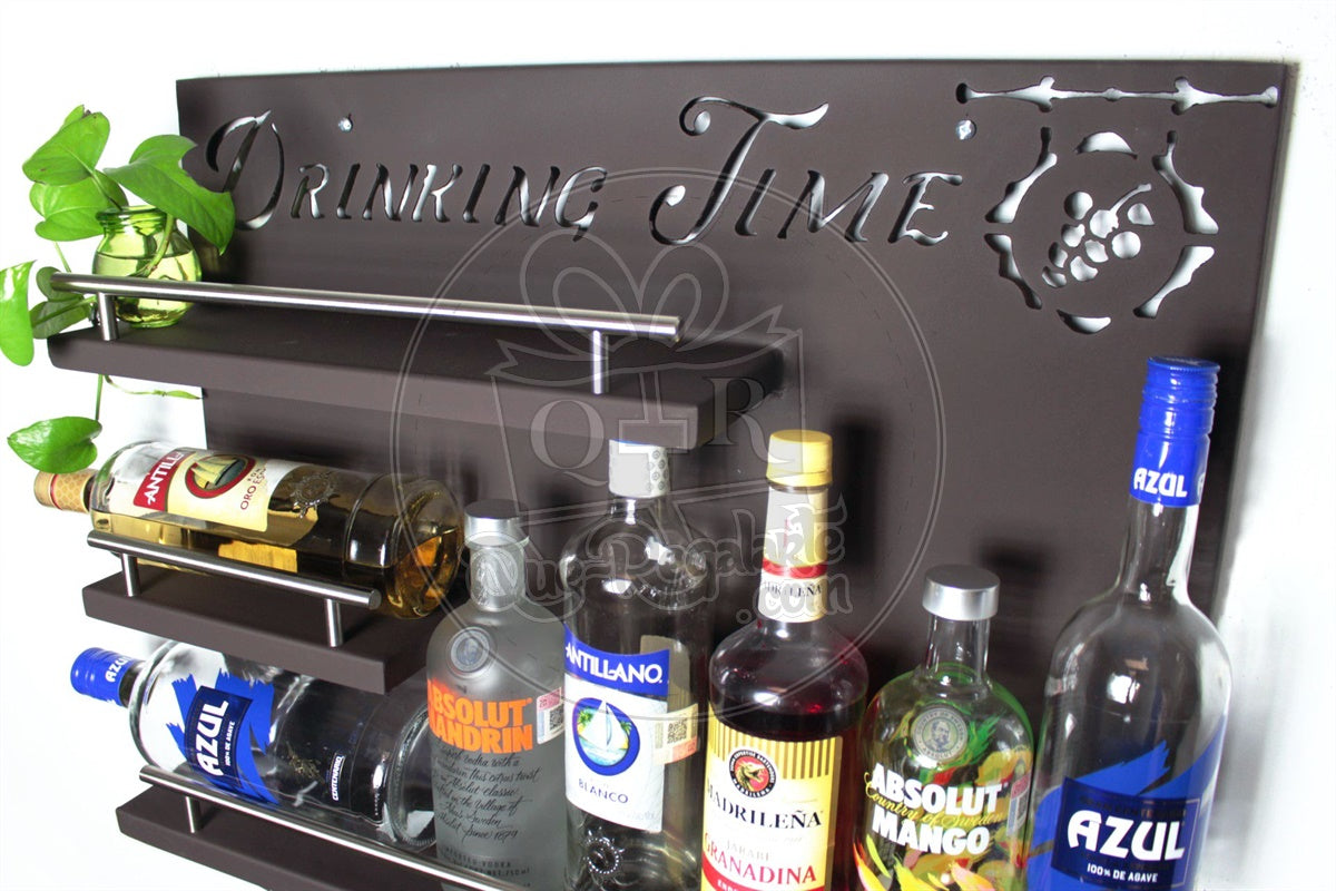 Bar Cantina Moderna Repisa Cantinera Cava De Vinos Metalica