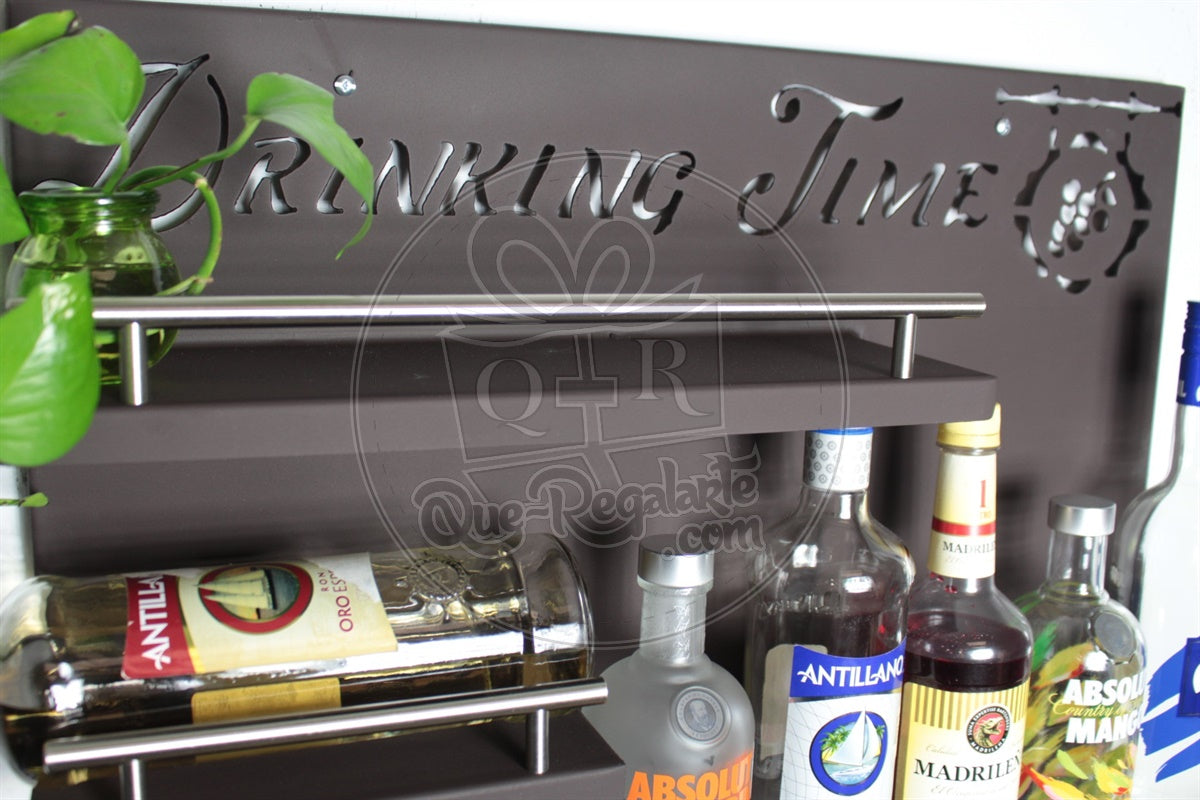 Bar Cantina Moderna Repisa Cantinera Cava De Vinos Metalica