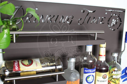Bar Cantina Moderna Repisa Cantinera Cava De Vinos Metalica