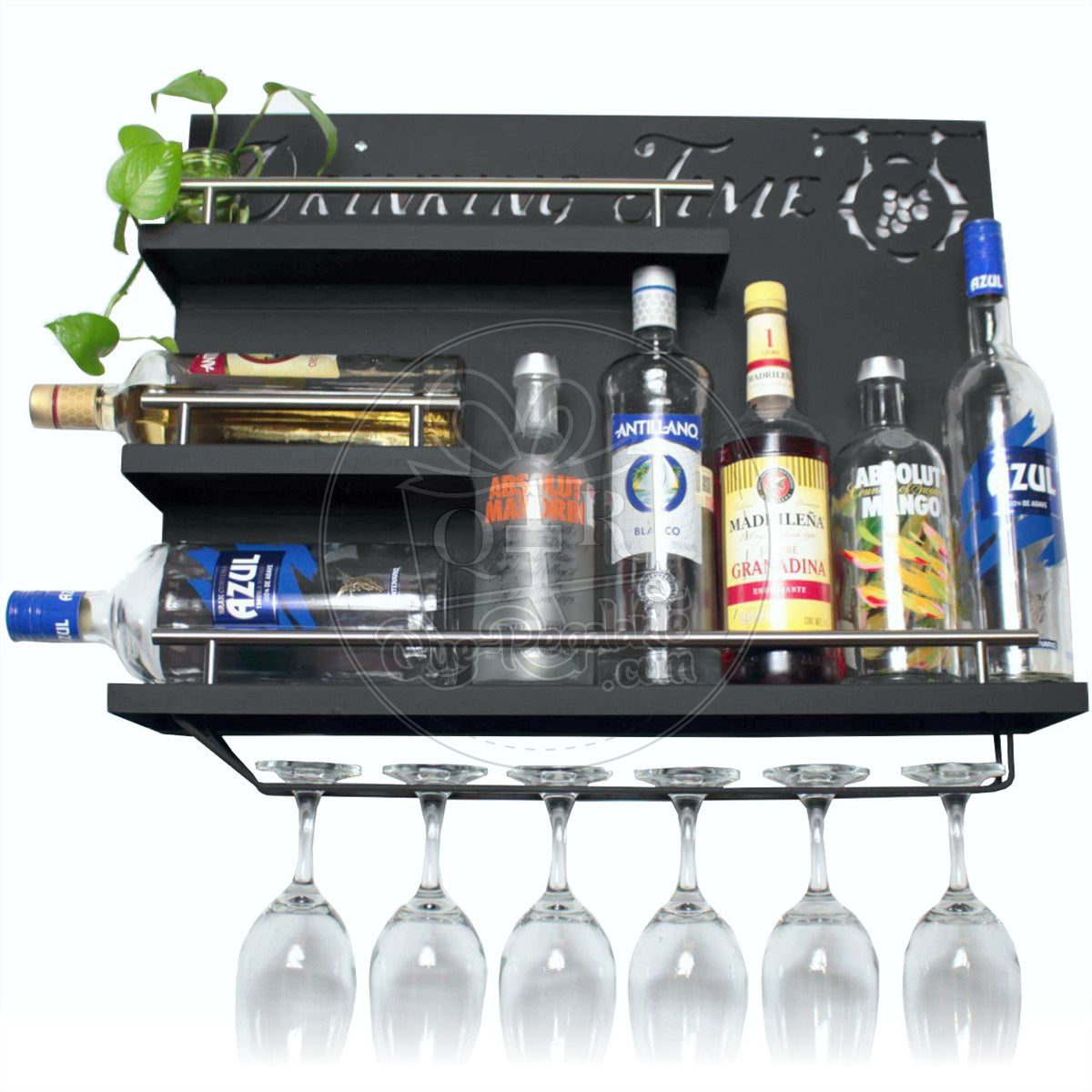 Bar Cantina Moderna Repisa Cantinera Cava De Vinos Metalica