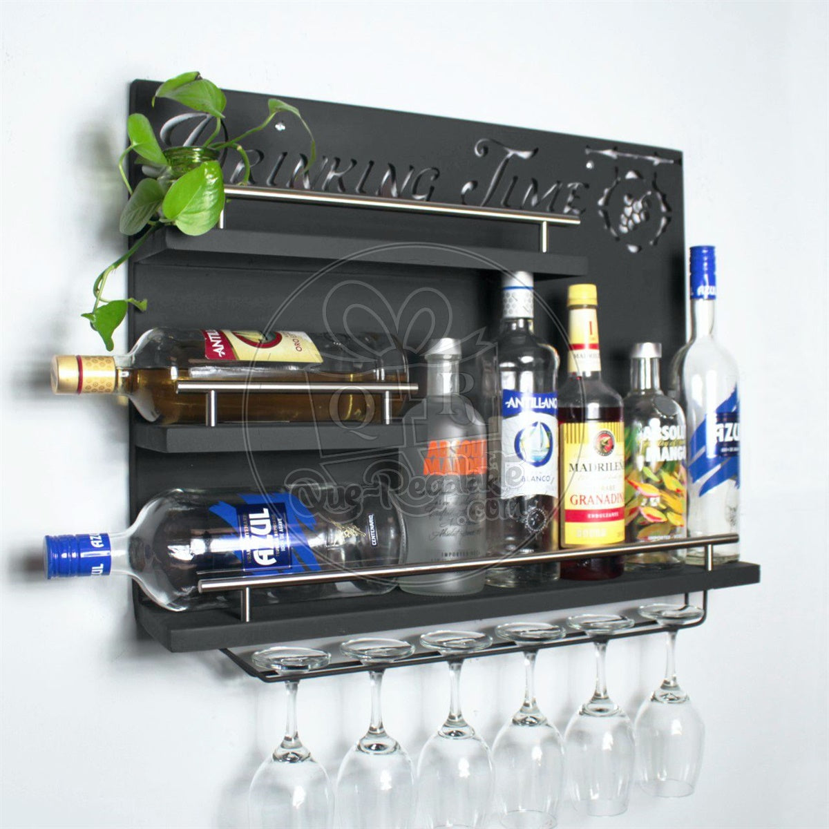 Bar Cantina Moderna Repisa Cantinera Cava De Vinos Metalica