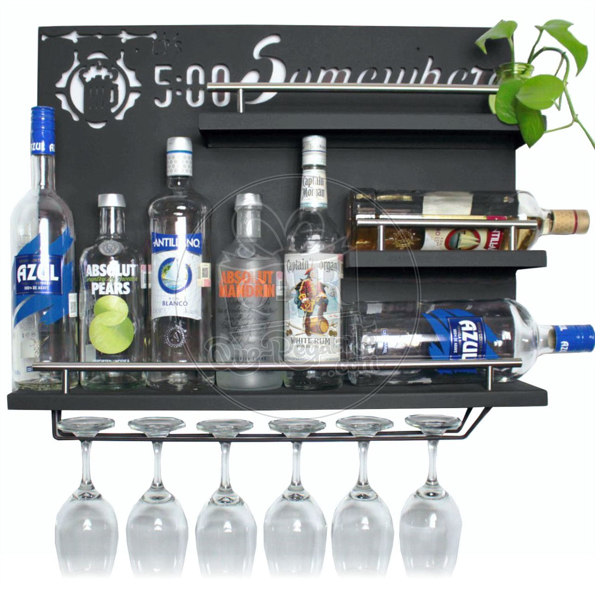 Bar Cantina Moderna Repisa Cantinera Cava De Vinos Metalica