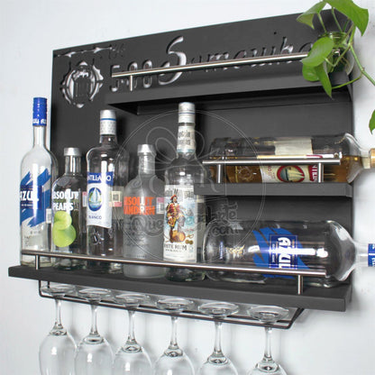 Bar Cantina Moderna Repisa Cantinera Cava De Vinos Metalica