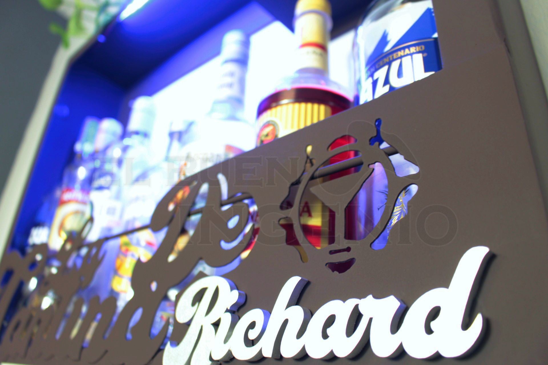 Cava Cantina Moderna Leds Porta Vinos Regalo Metalica