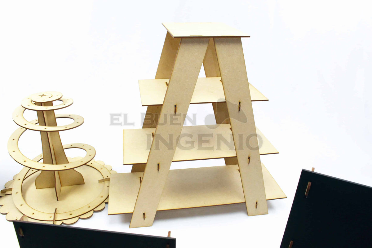 base para cupcakes de 4 niveles