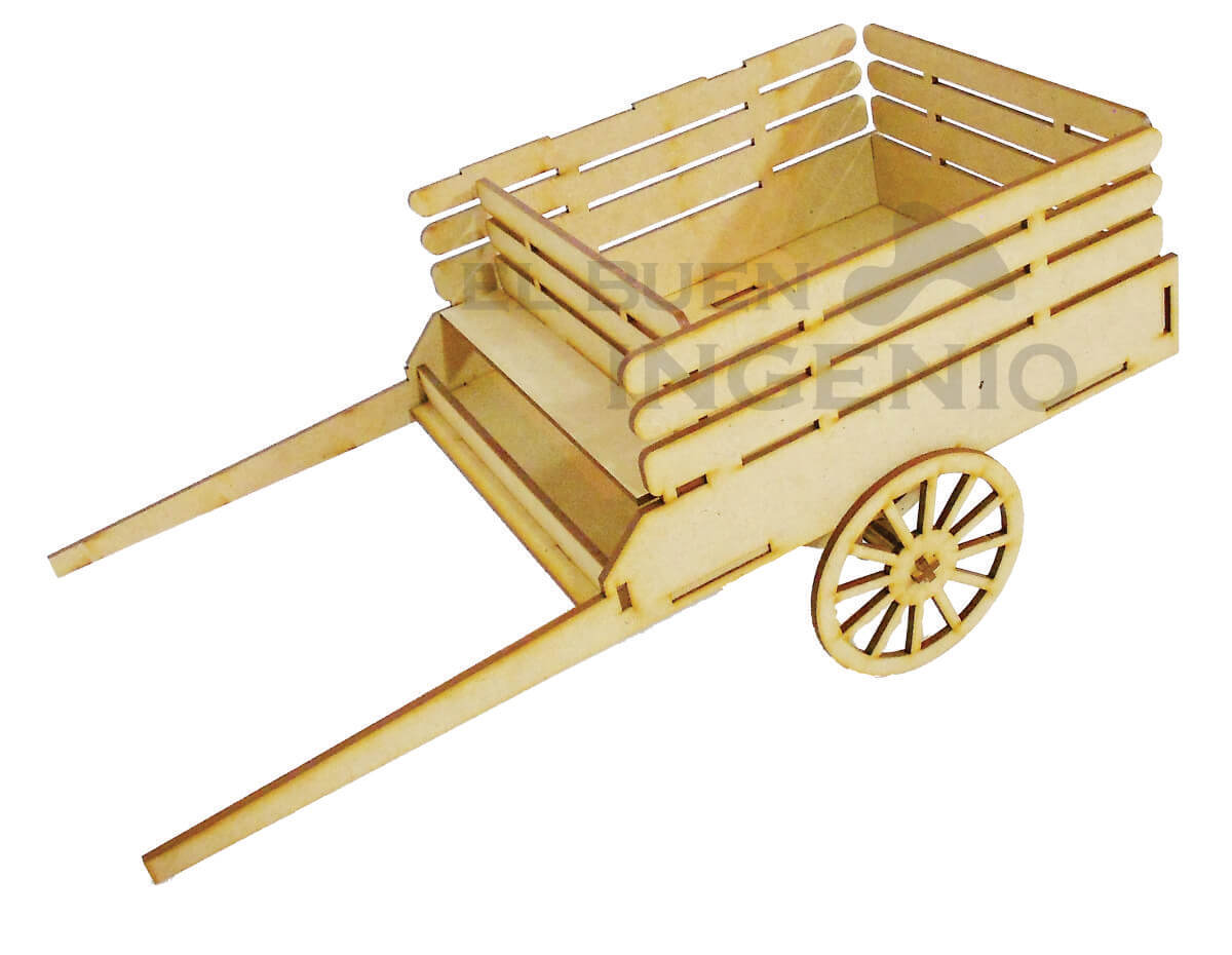 Carreta centro de mesa o dulcero