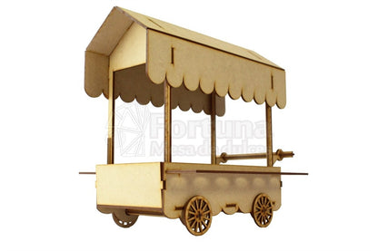 Carrito dulcero con porta conos