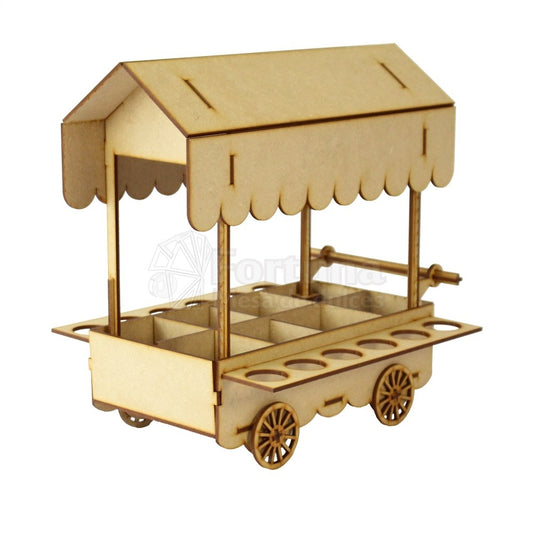 Carrito dulcero con porta conos