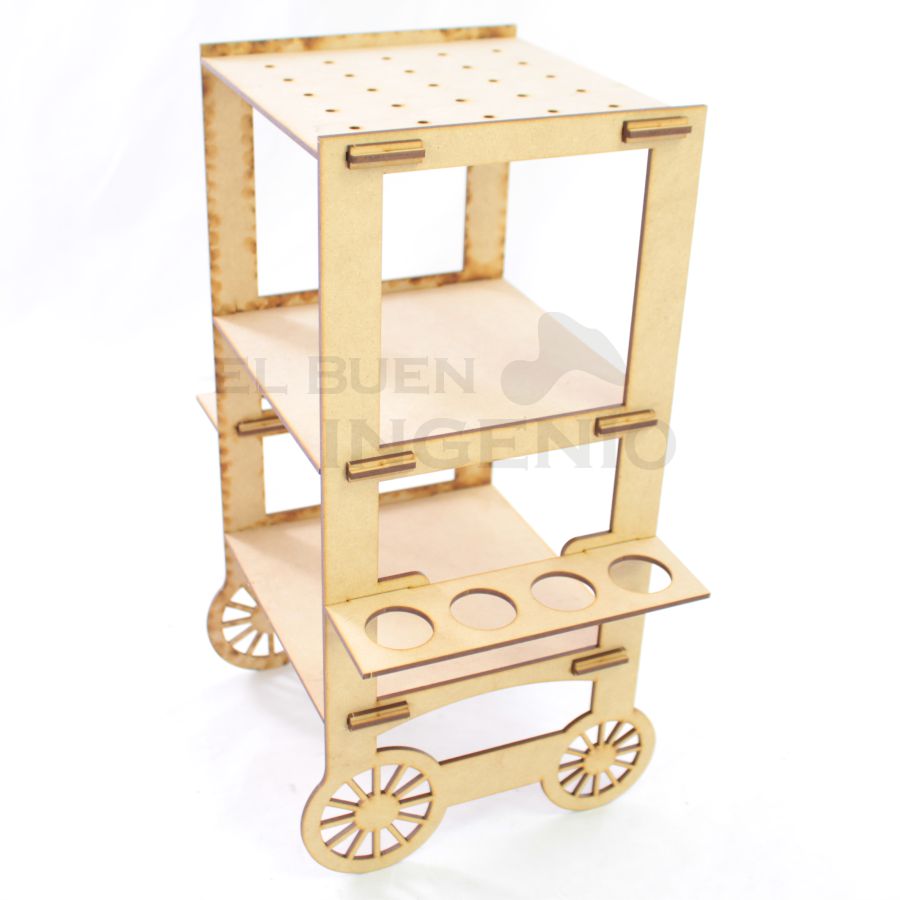 Base para cupcakes con porta paletas