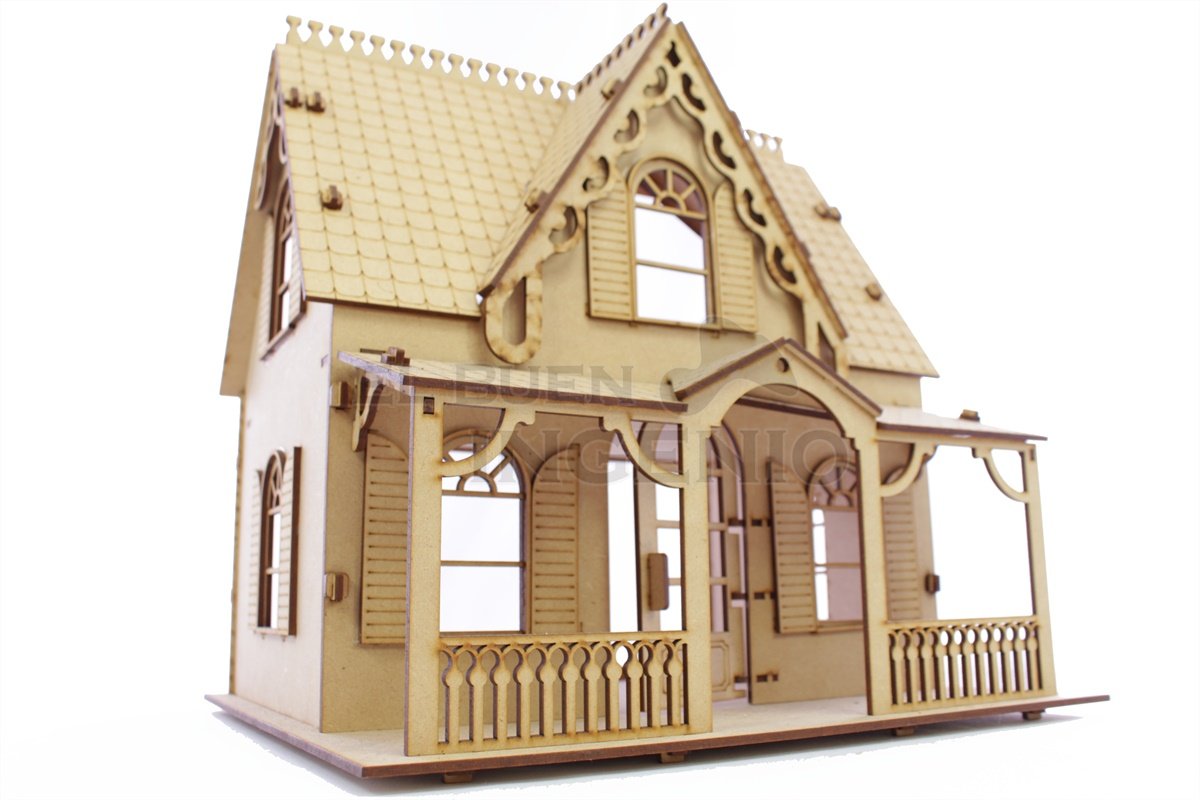 casa de muñecas polly pocket campo madera