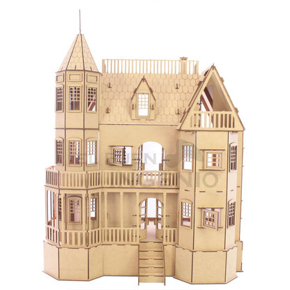 Casa de muñecas Mansion 1 con muebles set 35 piezas