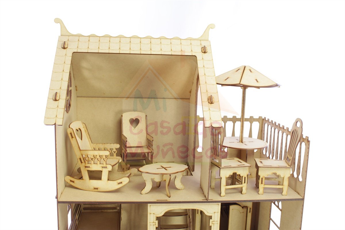 casa de barbie terraza
