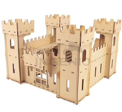 Castillo 2 para figuras tipo Polly Pocket, Playmobil, GIJoe o similares