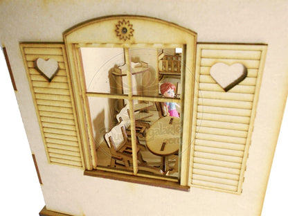 Casa de munecas Polly corazones