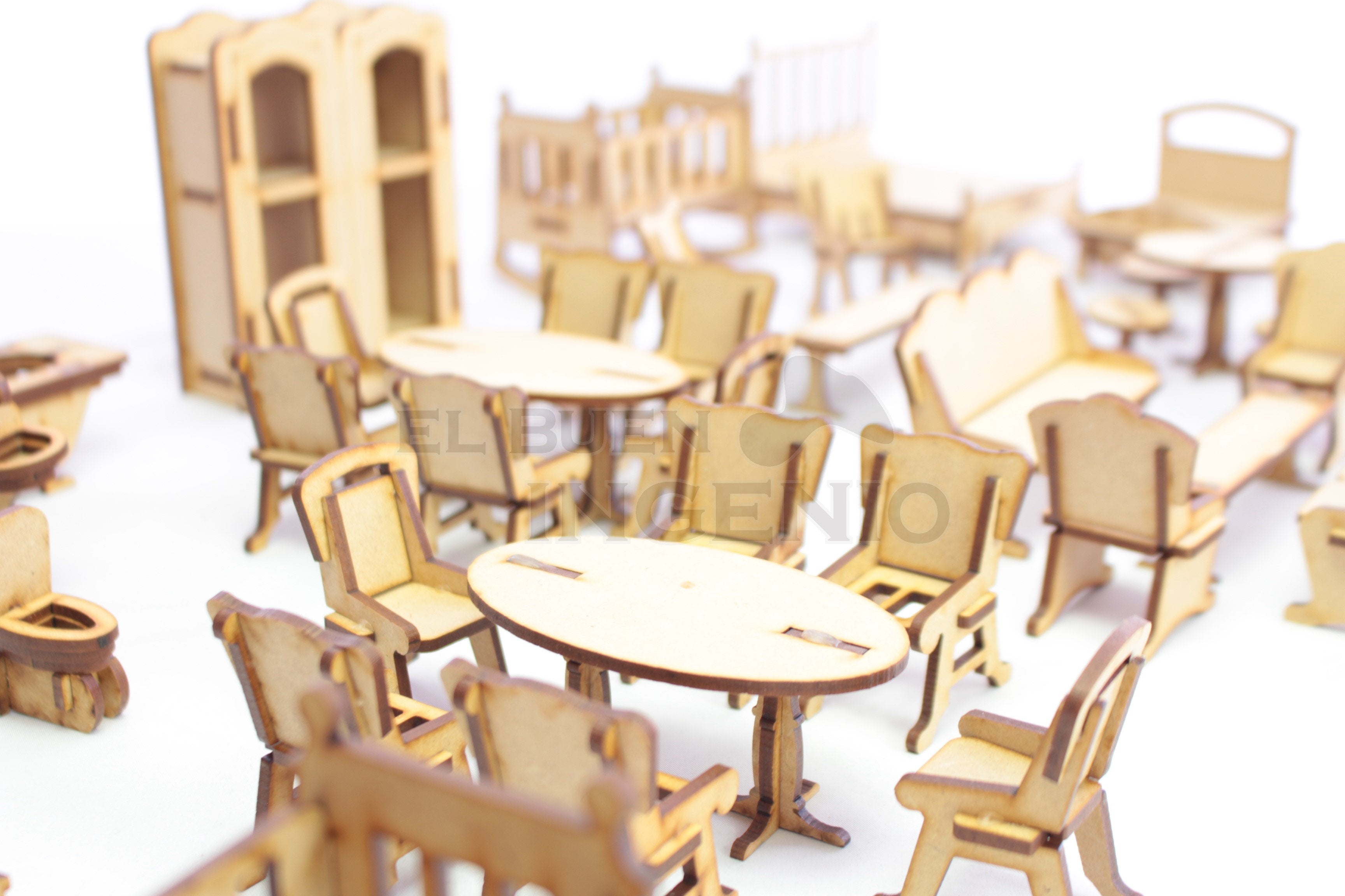 Set de muebles muñecas Polly 40 piezas