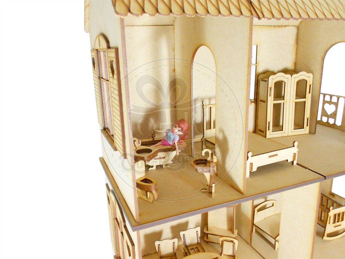 Casa de munecas Polly corazones