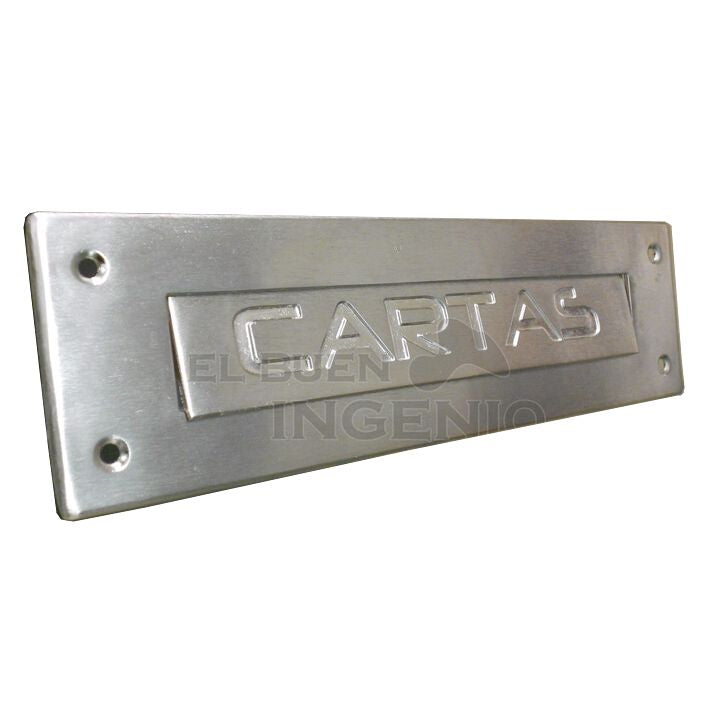 Caja Buzón y Frente Placa De Buzón De Cartas Apariencia Acero Inoxidable Combo Para Correspondencia