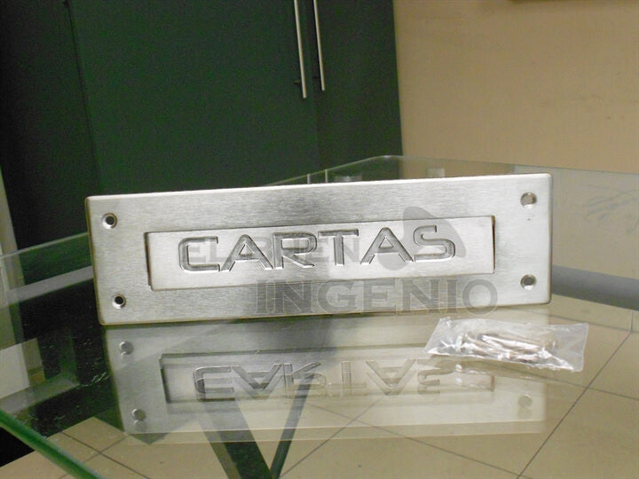 Frente Placa De Buzón De Cartas Apariencia Acero Inoxidable