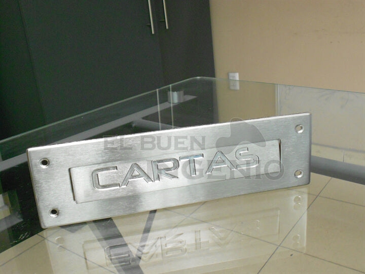 Frente Placa De Buzón De Cartas Apariencia Acero Inoxidable