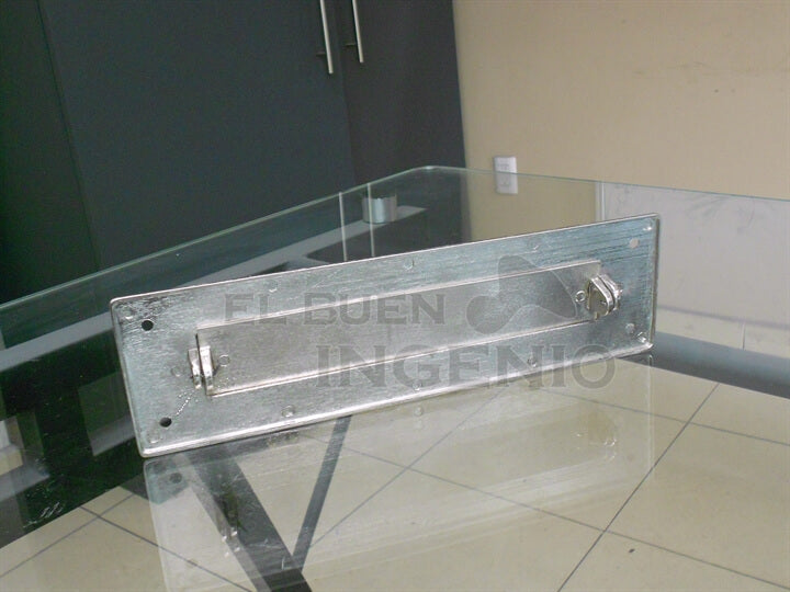 Caja Buzón y Frente Placa De Buzón De Cartas Apariencia Acero Inoxidable Combo Para Correspondencia