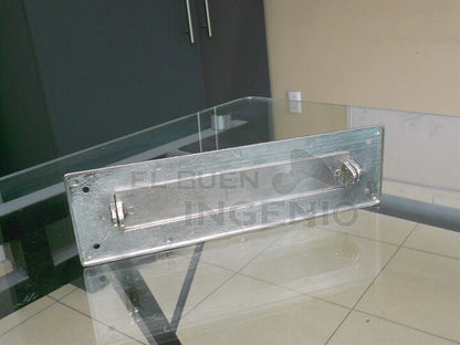 Caja Buzón y Frente Placa De Buzón De Cartas Apariencia Acero Inoxidable Combo Para Correspondencia